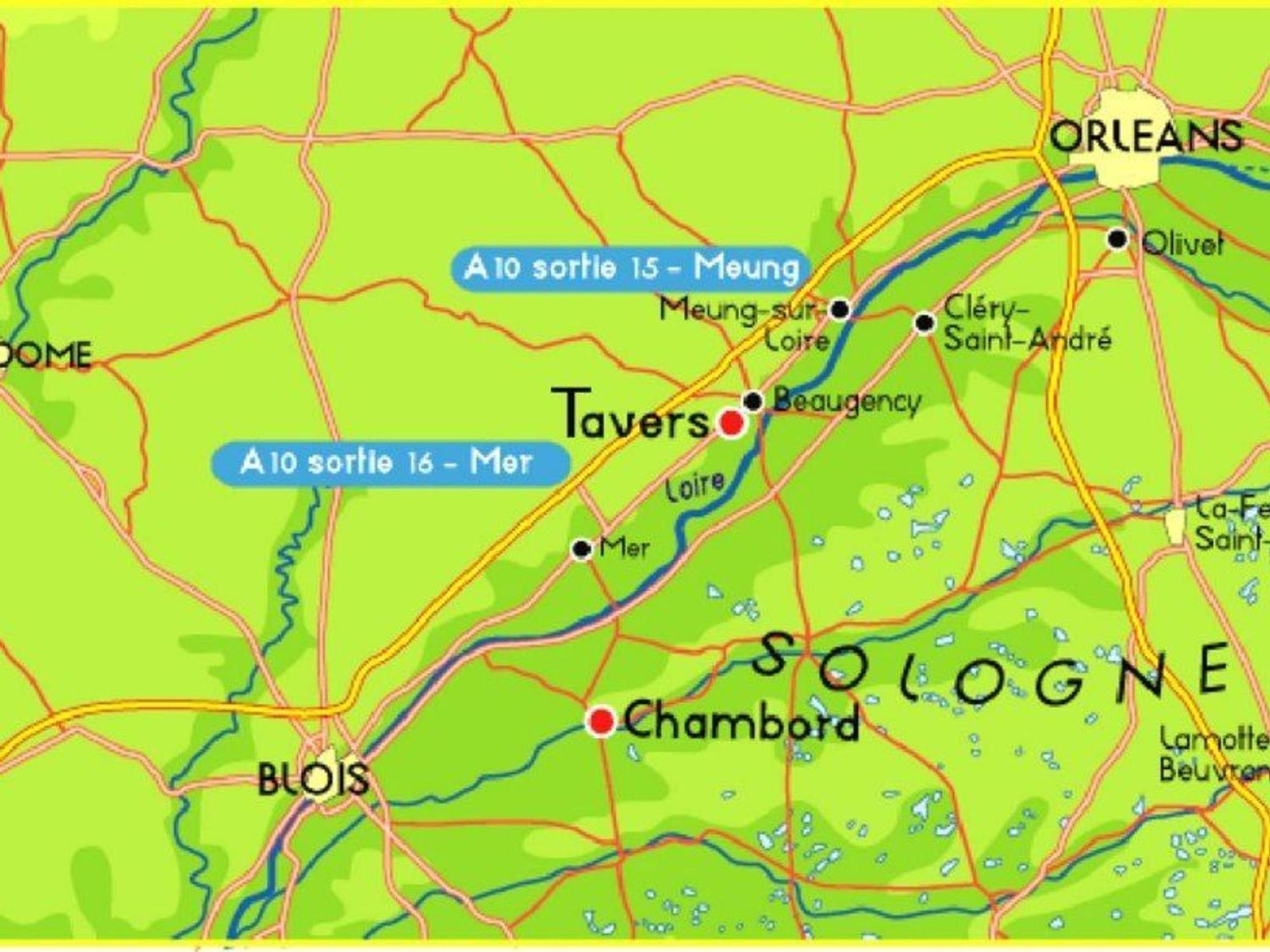 Chambres D'Hotes De Charme Au Pays Des Chateaux Avec Wi-Fi - Fr-1-590-333 Tavers Kültér fotó